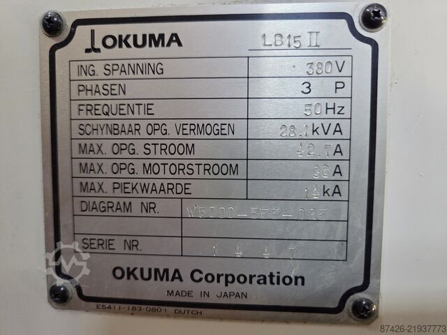 CNC lathe Okuma LB15II-M