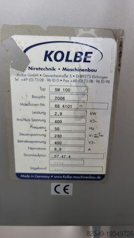 Fleischverarbeitungsmaschine Fleischwolf Kolbe SW-100