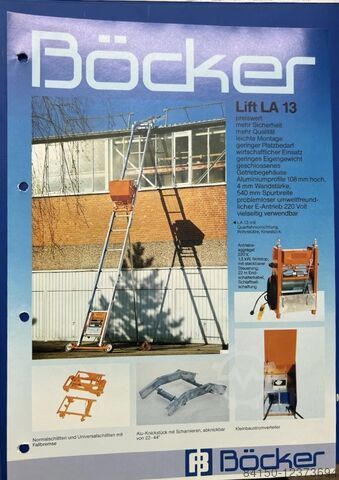 Dachdeckeraufzug Böcker ES13B