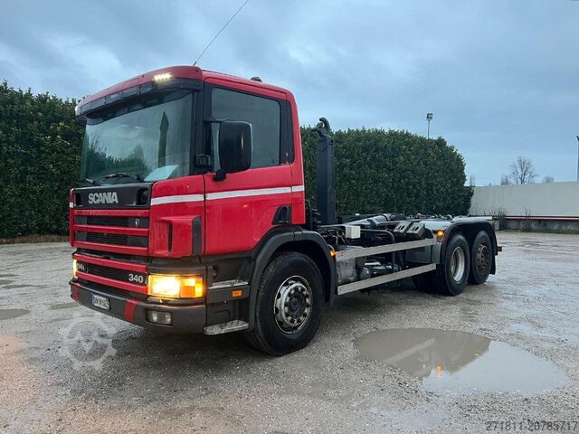 Roll-off tipper truck SCANIA SCANIA CV P114 SCARRABILE 6X2