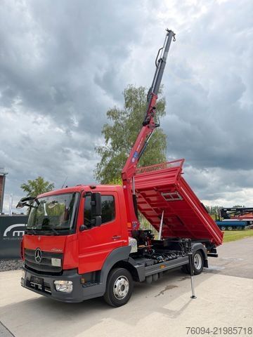 Autokranwagen MERCEDES-BENZ Atego 818 Kipper KRAN Greifer FUNK AHK