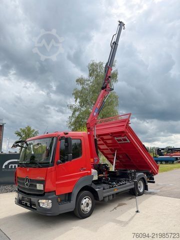 Transporter mit Kipper MERCEDES-BENZ Atego 818 Kipper KRAN Greifer FUNK AHK