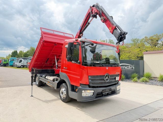 Transporter mit Kipper MERCEDES-BENZ Atego 818 Kipper KRAN Greifer FUNK AHK