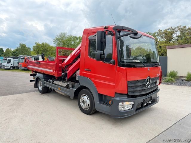Transporter mit Kipper MERCEDES-BENZ Atego 818 Kipper KRAN Greifer FUNK AHK