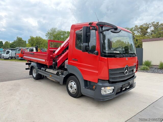 Dreiseitenkipper MERCEDES-BENZ Atego 818 Kipper KRAN Greifer FUNK AHK