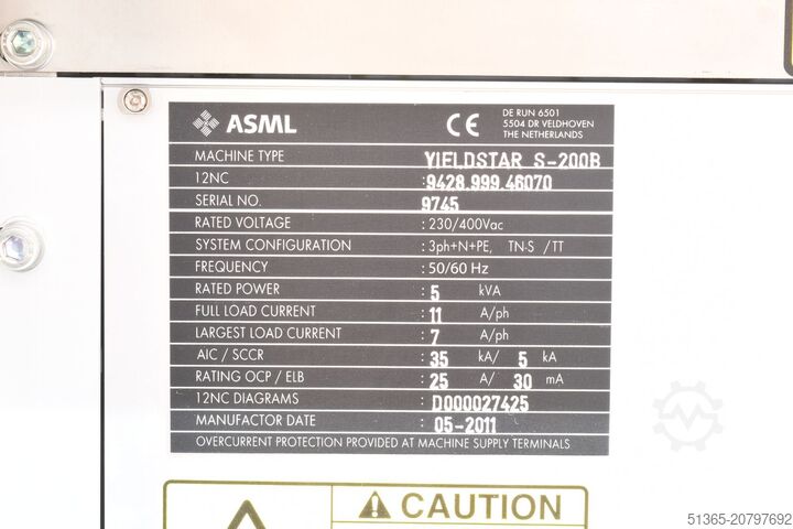 Steuerschrank, Yieldstar S-200B ASML 4022.636.8559, MECA2