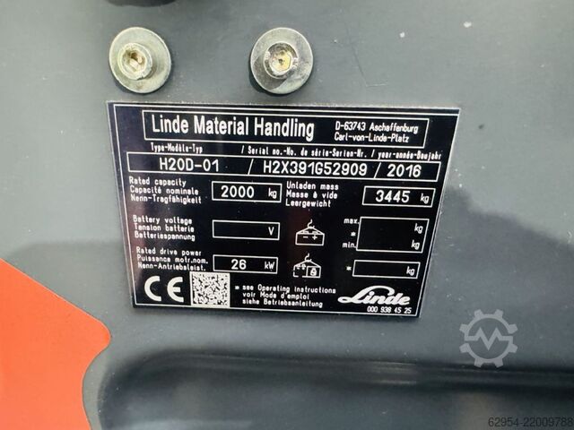 Dieselstapler Linde H 20 D EVO Teilkabine ZVG