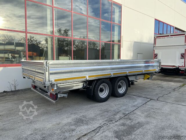 Kippanhänger Möslein TTD 11 Breite Reifen Kipper Tieflader, Breite Reifen-- Neufahrzeug --