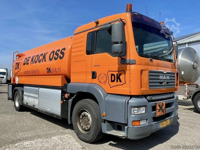 Tanker truck MAN TGA 18.410 Dutch truck! 15000 L, 4 COMP ATCOMEX...