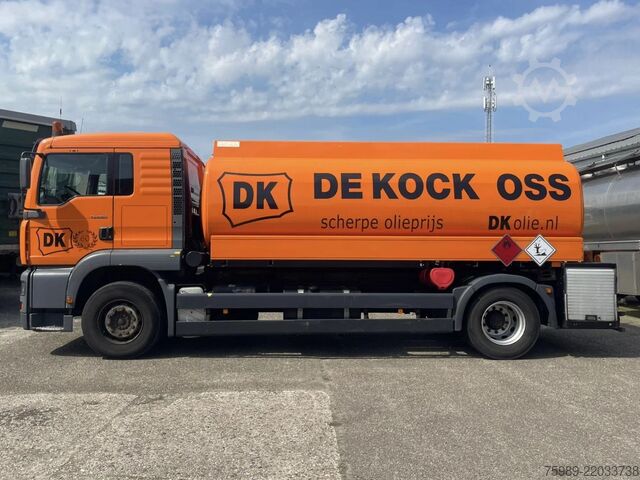 Tanker truck MAN TGA 18.410 Dutch truck! 15000 L, 4 COMP ATCOMEX...