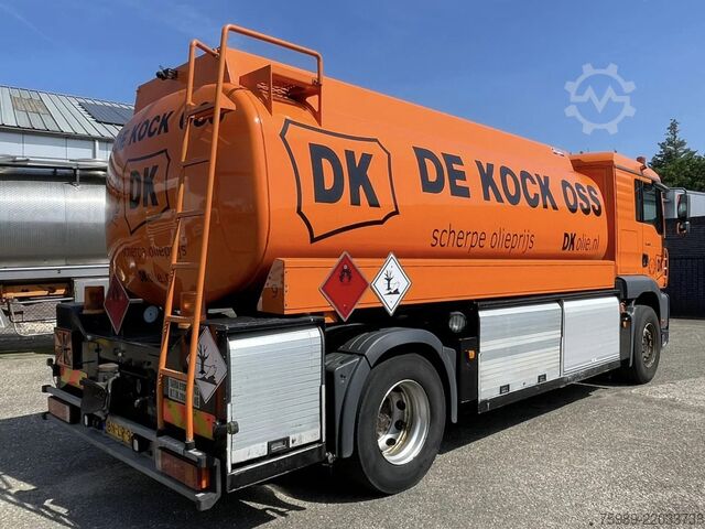 Tanker truck MAN TGA 18.410 Dutch truck! 15000 L, 4 COMP ATCOMEX...