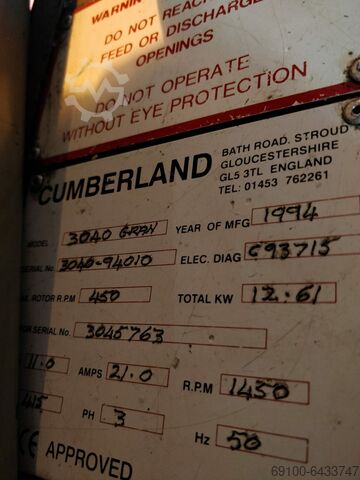 Granulator Cumberland 3040