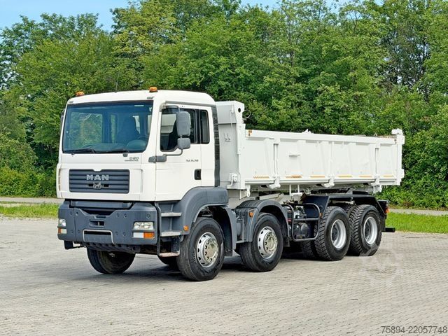 Tipper truck MAN TGA 35350 * BORDMATIC * 8x4 * TOPZUSTAND