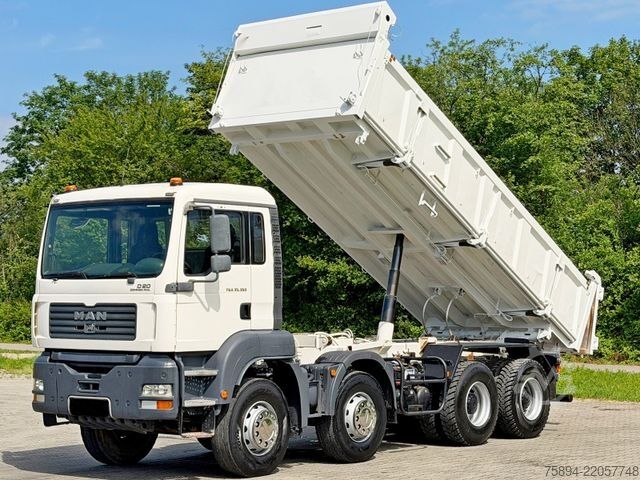 Tipper truck MAN TGA 35350 * BORDMATIC * 8x4 * TOPZUSTAND