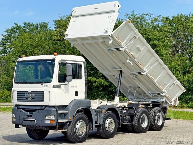 Tipper truck MAN TGA 35350 * BORDMATIC * 8x4 * TOPZUSTAND
