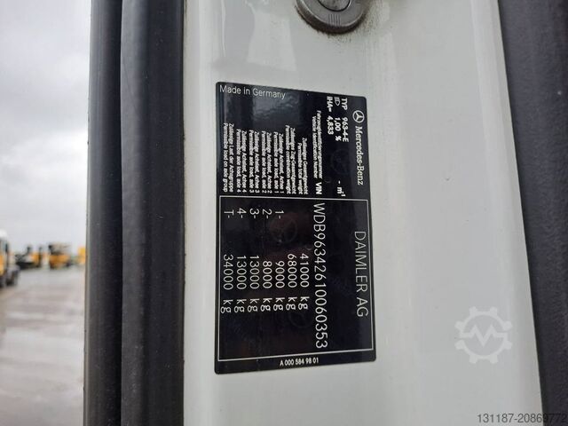 Heavy load Mercedes-Benz 4158LS 8x4 + Euro Mega 1+4 (Low hour readings)