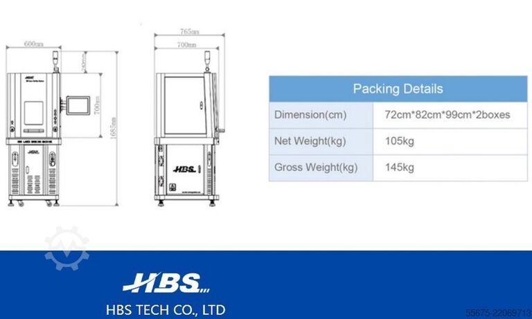 Laser marking machine HBS GQ 20A1