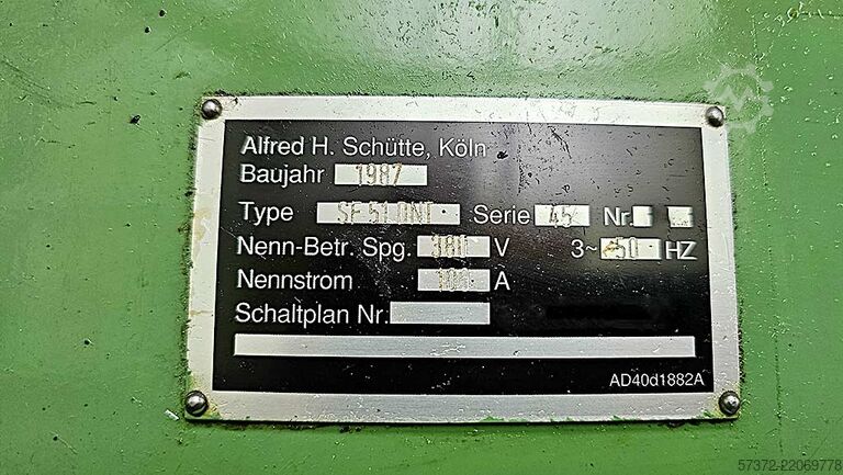 CNC Multi Spindle Lathe Schütte SF 42/SF 51 DNT