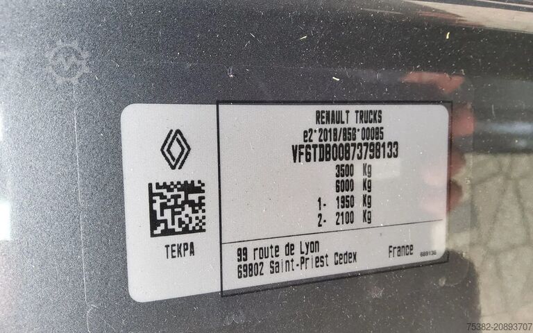 Koffer Renault 150.35 L4H1 EL EURO 6 - LAADBAK INW. 4.40 METE...