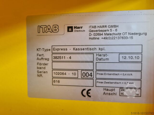 Express Kassentisch Kassenanlage Kasse ITAB HARR Express
