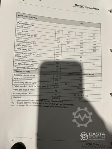 Demag Systec 170/520-600 NC5-Steuerung (2008) Demag Systec 170/520-600
