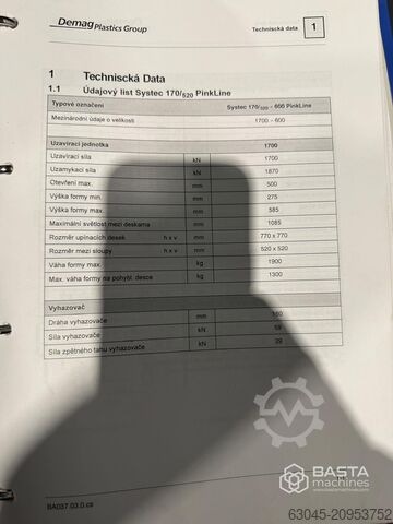 Demag Systec 170/520-600 NC5-Steuerung (2008) Demag Systec 170/520-600