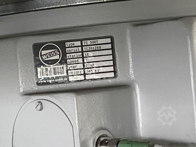 Rundtaktautomat + Hydraulikpresse TOX + Rundschalttisch; Rundtakttisch mit 16 Stationen, Widerstands AKE-technologies GmbH - WEISS TC 500