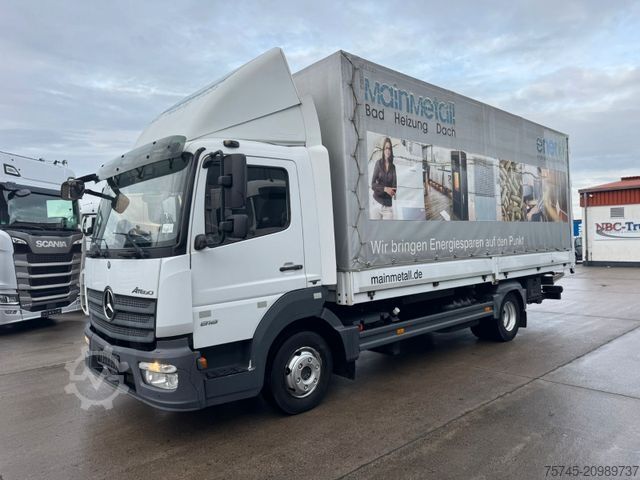 Transporter mit Pritsche & Plane MERCEDES-BENZ ATEGO 818 * MOTORBREMSE * LBW BÄR 1t * KAMERA *