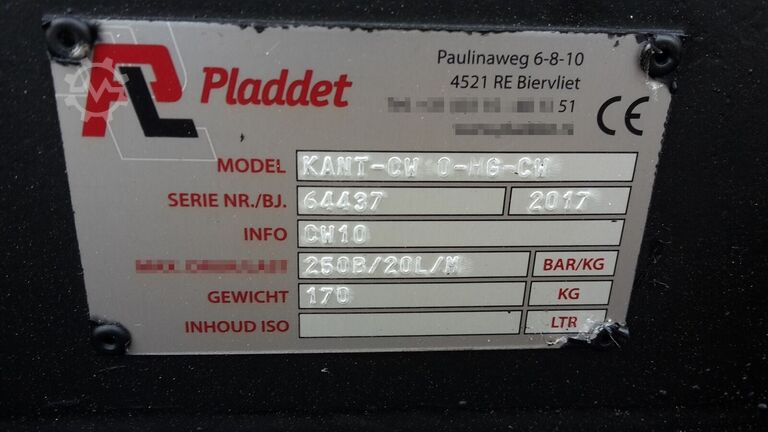 Quick coupler Pladdet 