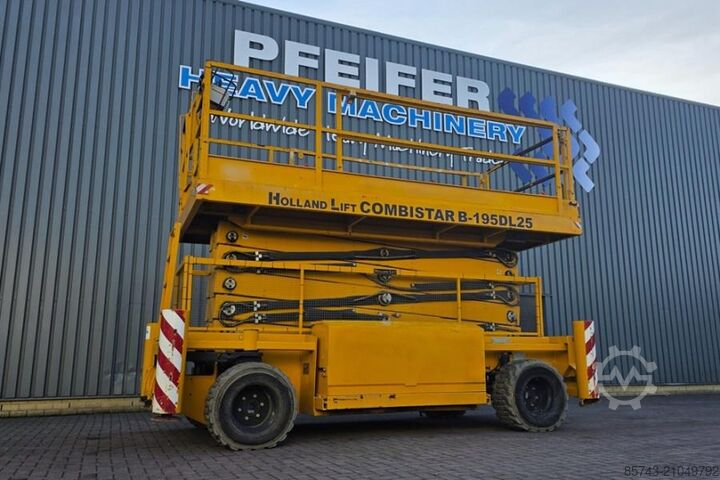 Scherenhebebühne Holland Lift Combistar B-195DL25 4WD/P/N Diesel, 21.5m Working