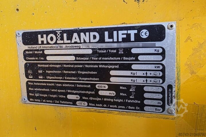 Scherenhebebühne Holland Lift Combistar B-195DL25 4WD/P/N Diesel, 21.5m Working