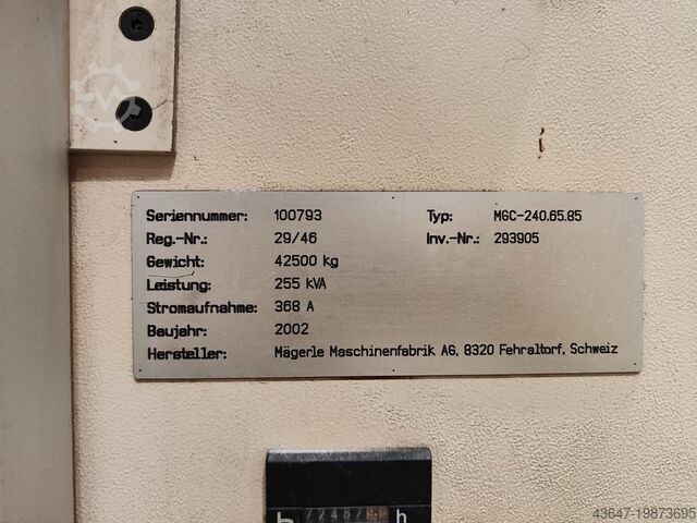 Flachschleifen Mägerle mgc-240 Mägerle mgc 240