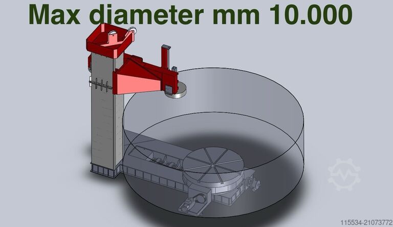 Vertikaldrehmaschine von 3.000 bis 10.000 mm aepi 