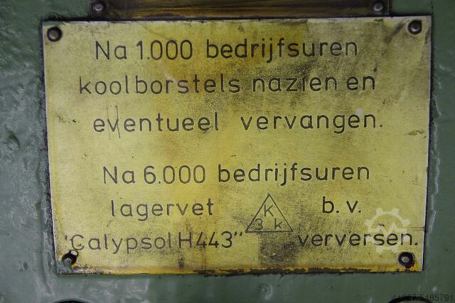 DC motor 16 kW 220-3200 rpm Kessler GM50/60/1/U