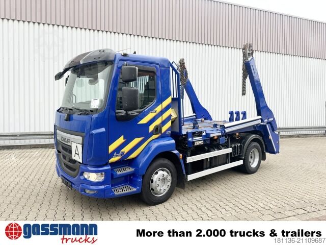 Tipper truck DAF LF 280 4x2, Tele-Absetzer, schwenkbar