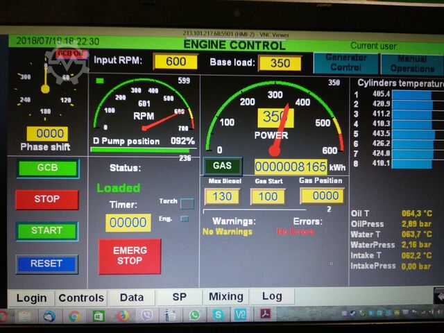 Modular gas-fired cogeneration power plant ALC "DIESELMASH - CGU" DvGA-630  8CHN25/34