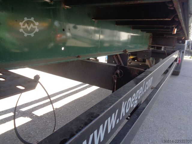 Open semitrailer with tarp KÖGEL S 24-1 385/65 R22,5 Liftachse Stapleraufnahme