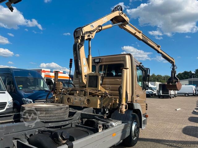 Tipper truck MERCEDES-BENZ Atego 1224 *Kipper+Hiab Kran+ Funk+ Greifer