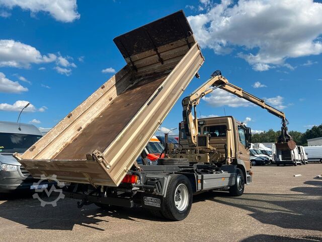 Tipper truck MERCEDES-BENZ Atego 1224 *Kipper+Hiab Kran+ Funk+ Greifer