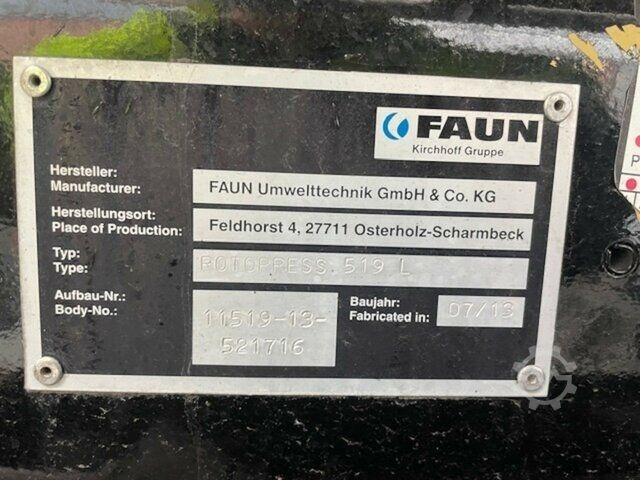 Müllwagen Mercedes-Benz 2629 6x2 Econic Faun/Komischüttung