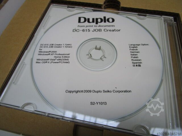 FINISHER FÜR DIGITALEN FARBDRUCK DUPLO DC-615 PRO