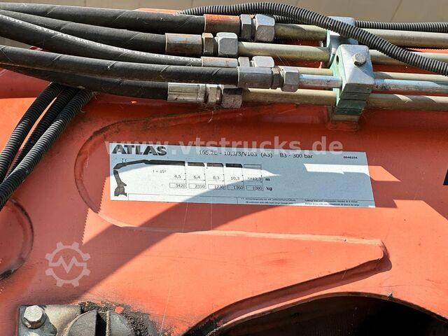 Roll-off tipper truck Bruns A6K 4610 Abroll-Kippaufbau, Atlas 165.2E