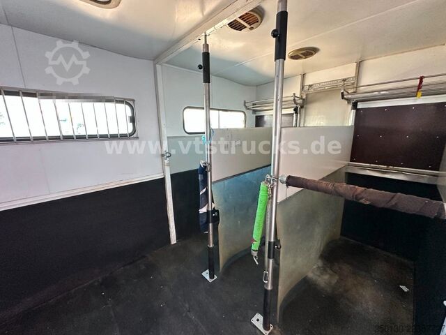 Cattle truck MERCEDES-BENZ Atego 1218L Pferdetransporter + Gimmel Anh.