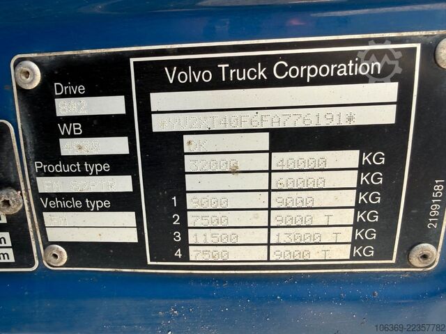 Roll-off tipper truck VOLVO FM500 8x2*6 Multilift Hook Euro 6