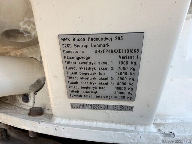 Silo trailer  HMK Bilcon 30 t. 42 m3 Silo tank 6 Compartment