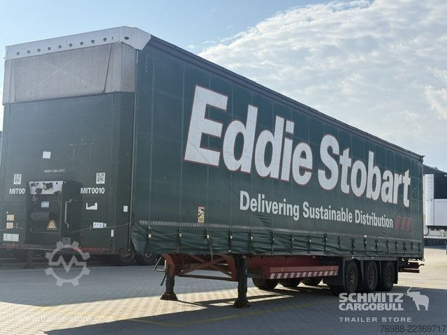 Auflieger mit Pritsche & Plane Schmitz Cargobull Curtainsider Mega