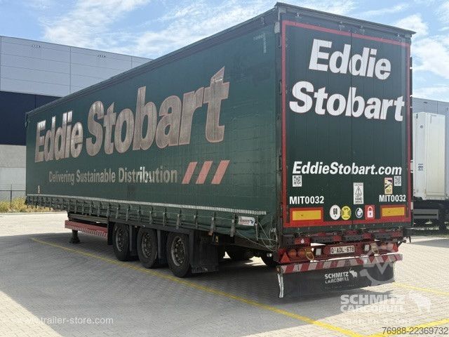 Auflieger mit Pritsche & Plane Schmitz Cargobull Curtainsider Mega