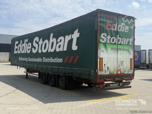Auflieger mit Pritsche & Plane Schmitz Cargobull Curtainsider Mega
