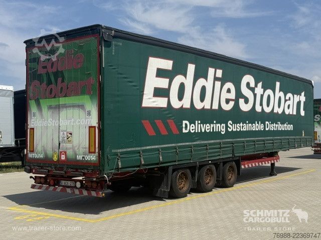 Auflieger mit Pritsche & Plane Schmitz Cargobull Curtainsider Mega