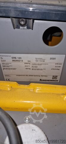 Elektrische Niederhubwagen Jungheinrich ERE 120 Li-Ion 2t/ 2020y/ 4561mh